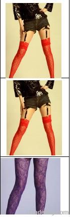 LADIES OVER KNEE SOCKS WITH LACE