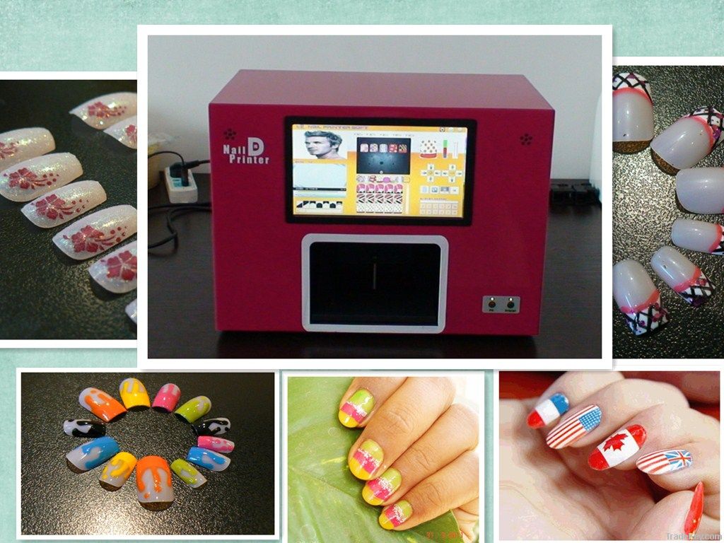 Nail art printer machine with Built-in PC Touch Screen