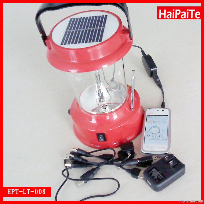 Solar Lantern Lights with Mobile Phone Charger & Radio