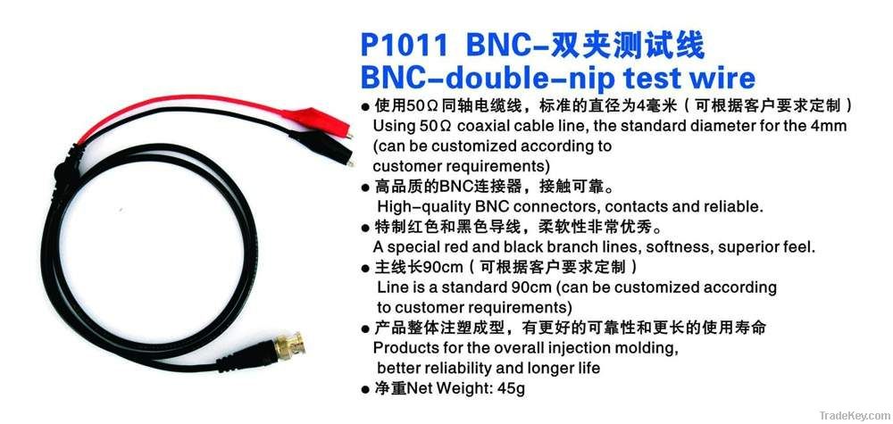 P1011  Oscilloscope probe BNC-double clips