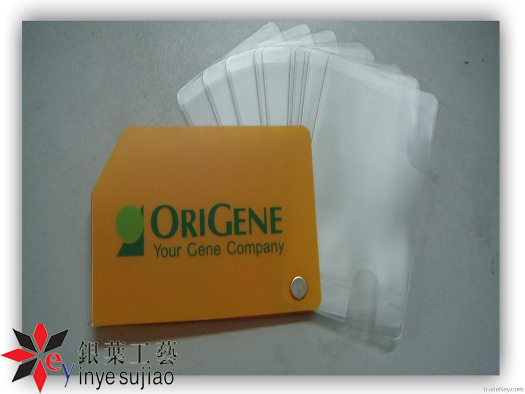 2012 cute PVC gift card holders