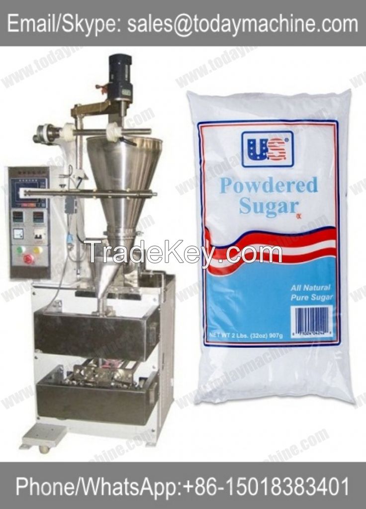 Vertical Automatic Garlic powder Form Fill Sealing Screw packaging machine with auger filler