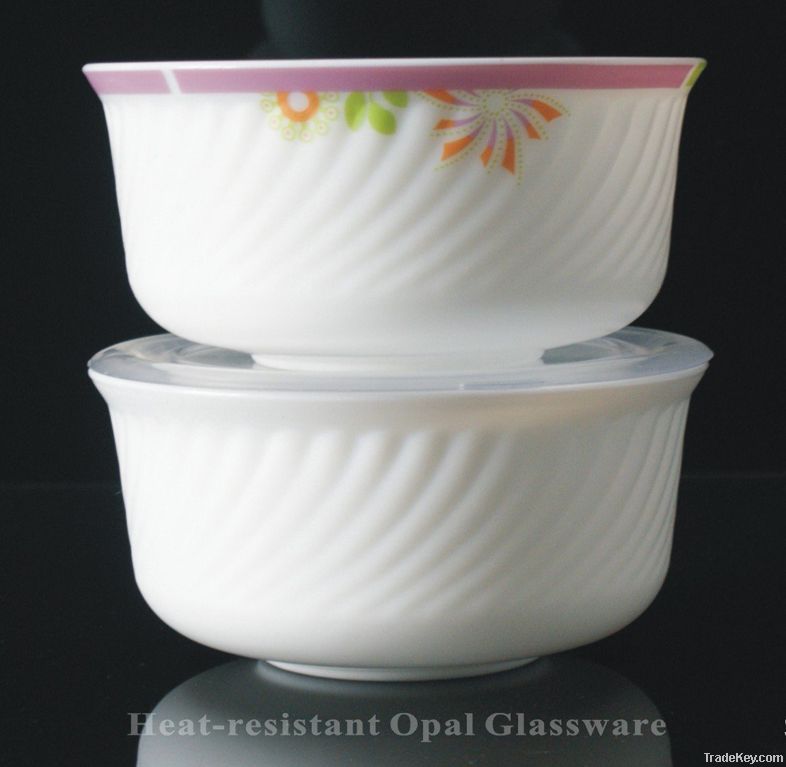 Opal glassware salad bowl