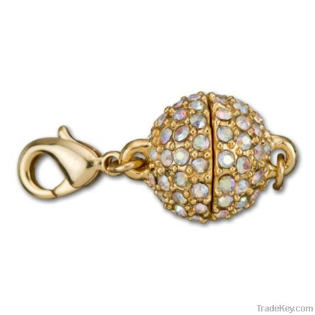 Crystal Magnetic Jewelry Clasp With Lobster Clasps