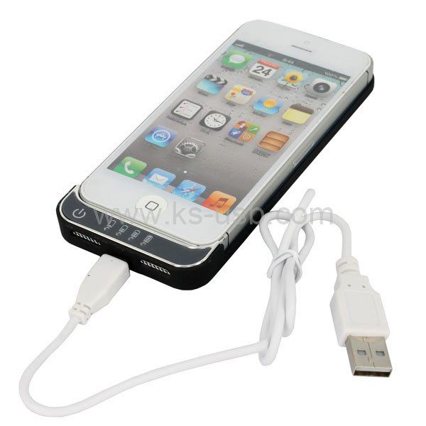 2200mAh Lightning 8 Pin Extant Battery Power Bank for iPhone 5 / iPod