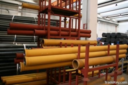 Pipelines for concrete pumps and delivery lines