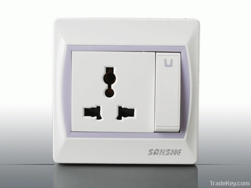 13A multiple socket with switch