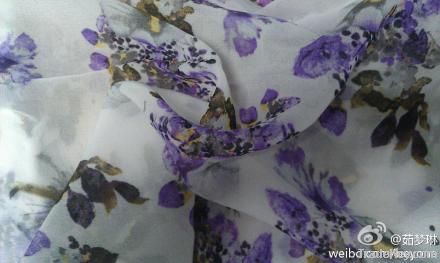 15d velvet print chiffon fabric  for cloth