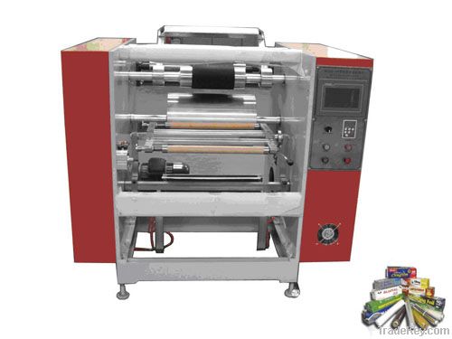 Semi-auto aluminum foil rewinding machine