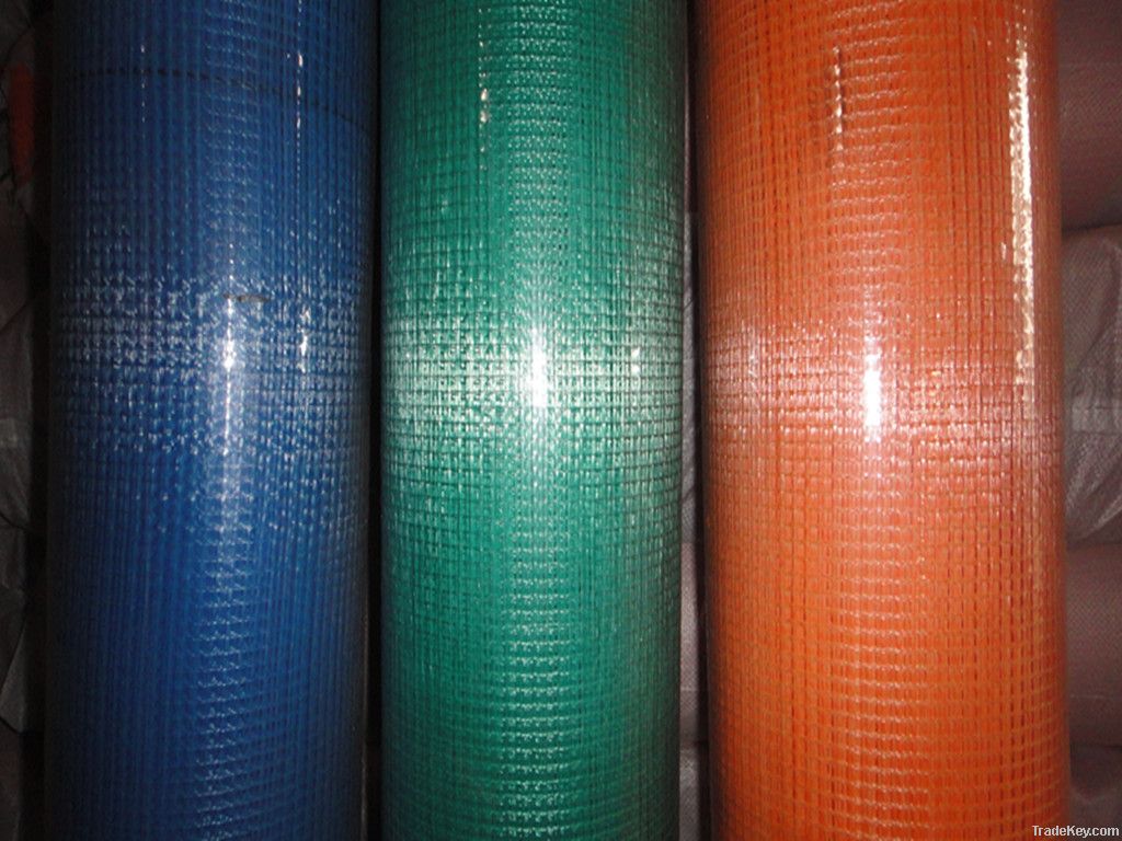 Alkaline resistant fiberglass mesh