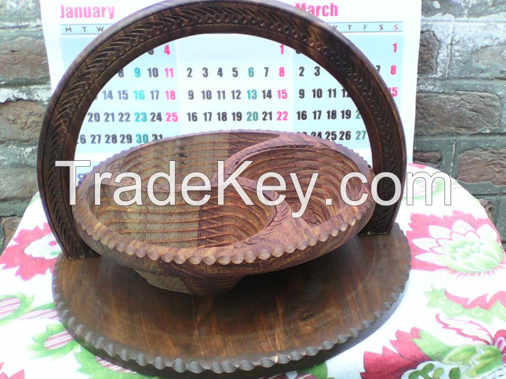 Wooden Fruits, Dry Fruits Basket