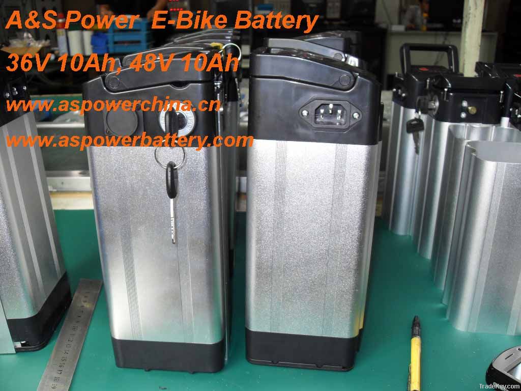 36V 10Ah Lithium Rechargeable Electric Bicycle Battery