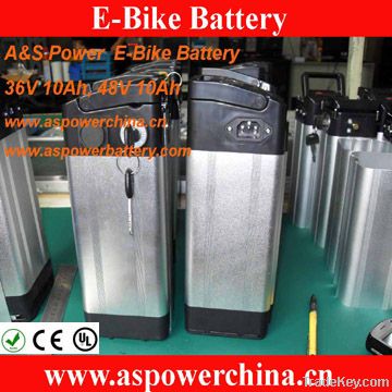 36V 10Ah Lithium Rechargeable Electric Bicycle Battery