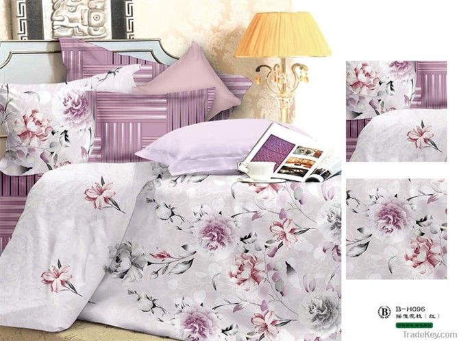 100% cotton reactive print bedding set