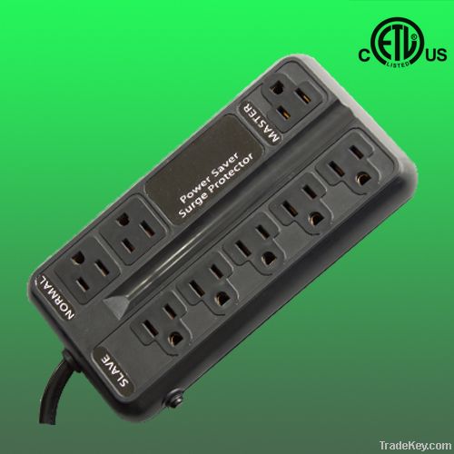 8 outlet ETL approved energy saving power strip/ surge protector