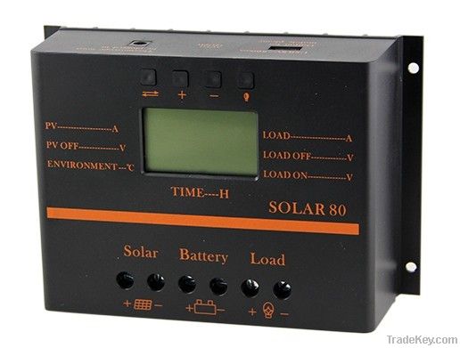 60A 80A 12V/24V Intelligent Solar Controller, solar charge controller