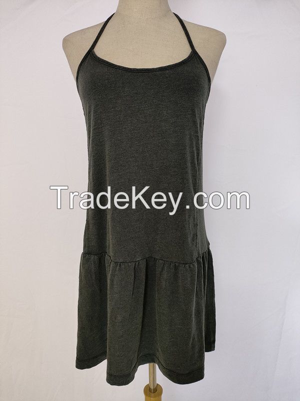 96% cotton 4%spandex  women's slip dress 