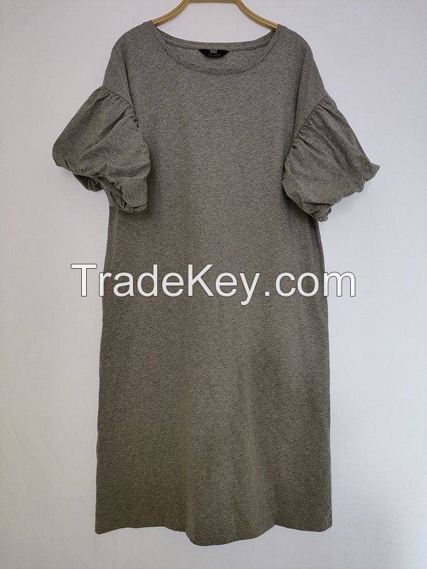 100% cotton women tshirt dress