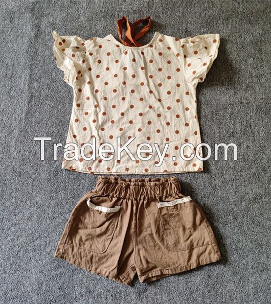 baby girl's tshirt & shorts sets