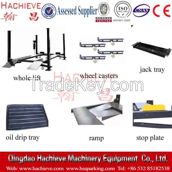 Four Post Car Parking Lift / Car Parking Equipment / Garage Car Storage Lift/ lift platform