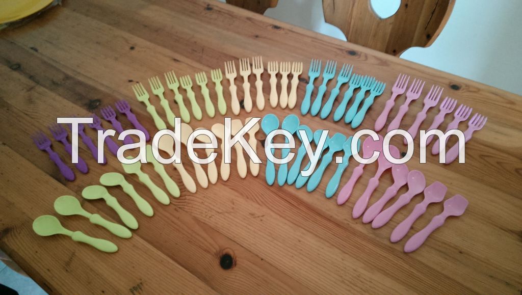 Biodegradable & Durable Fork, Knife and Spoon