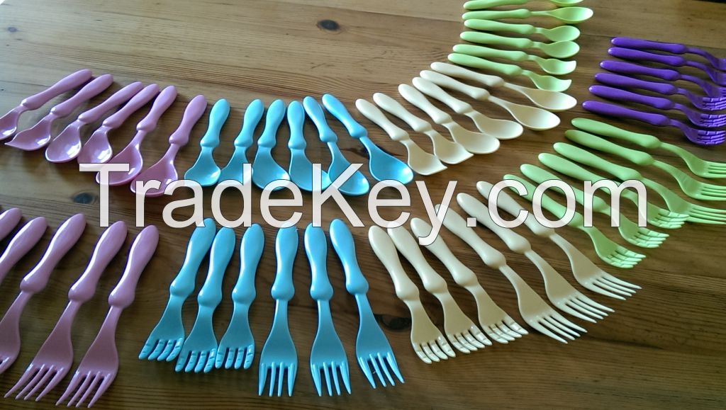 Biodegradable & Durable Fork, Knife and Spoon