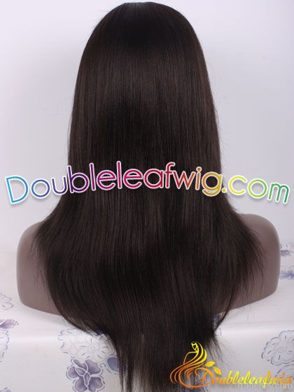 black 100% Indian virgin remy full lace wigs