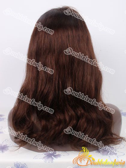 body wave indian remy glueless lace wig in stock