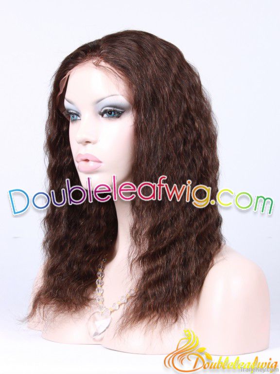 fasion wave Malaysian virgin remy full lace wigs