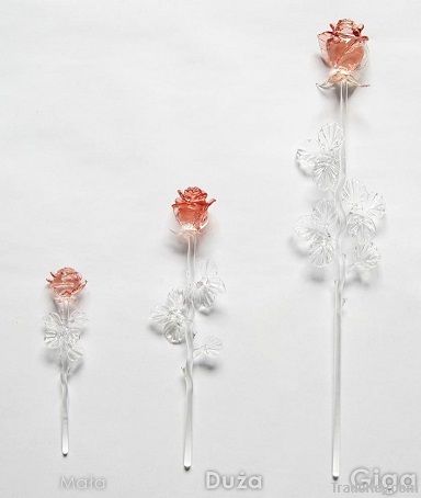 Handmade glass rose