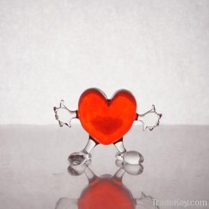 Hand made glass heart