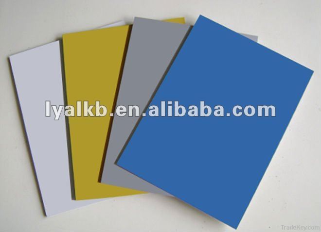 PE and PVDF coated aluminum composite panel