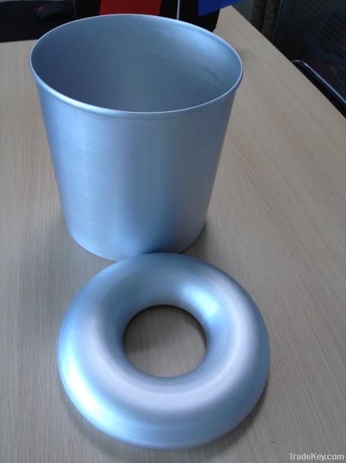 Spinning aluminum/steel bin