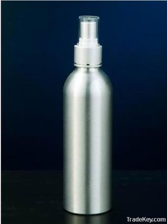 aluminum bottle with pump sprayer for lotion shampoo