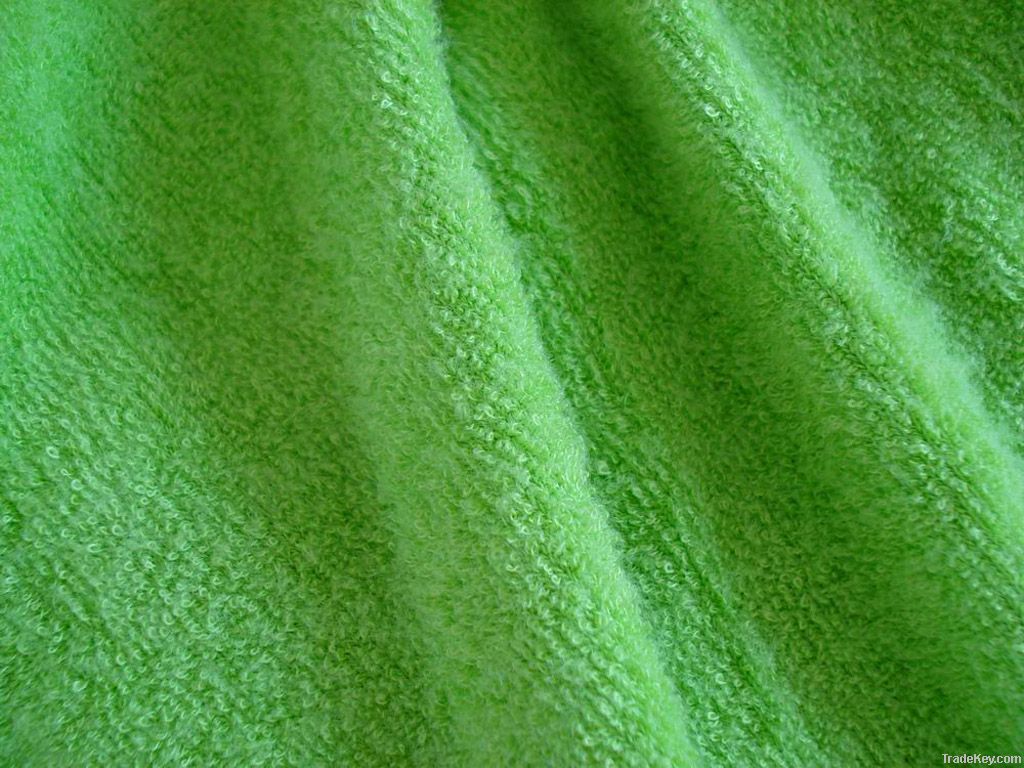 100% polyester plain terry cloth fabric