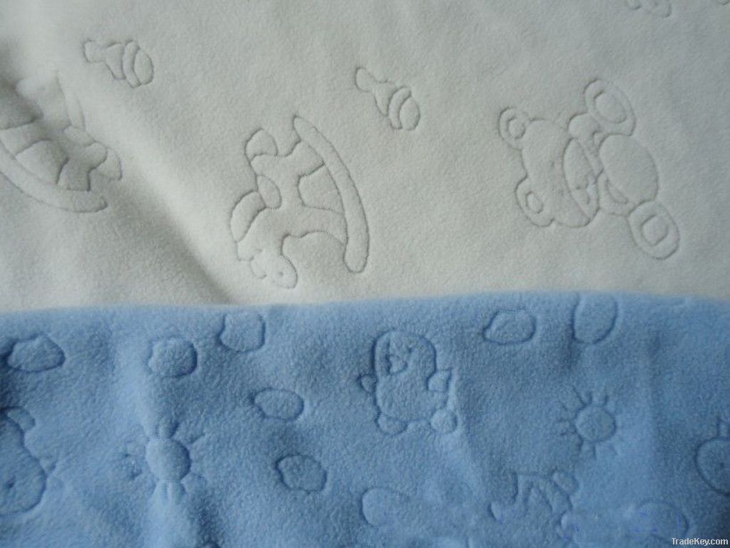 100% Polyester Jacquard Anti_pilling Polar Fleece Fabric