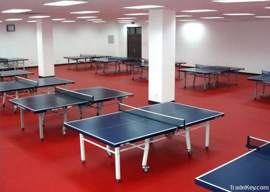 red table tennis pvc sports flooring