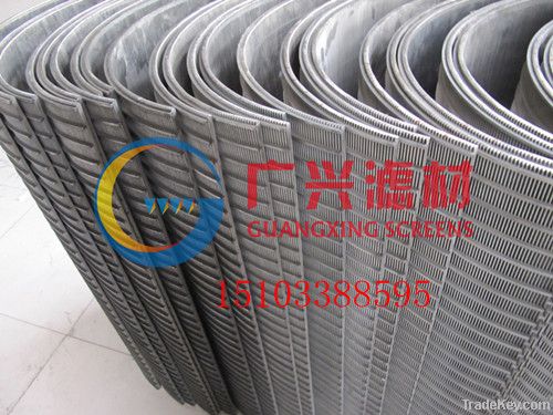 tilted wires panel screen for solid/liquid separation