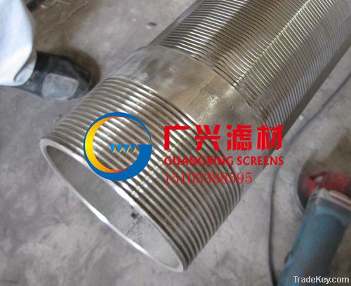 stainless steel wire wrap well screen pipe