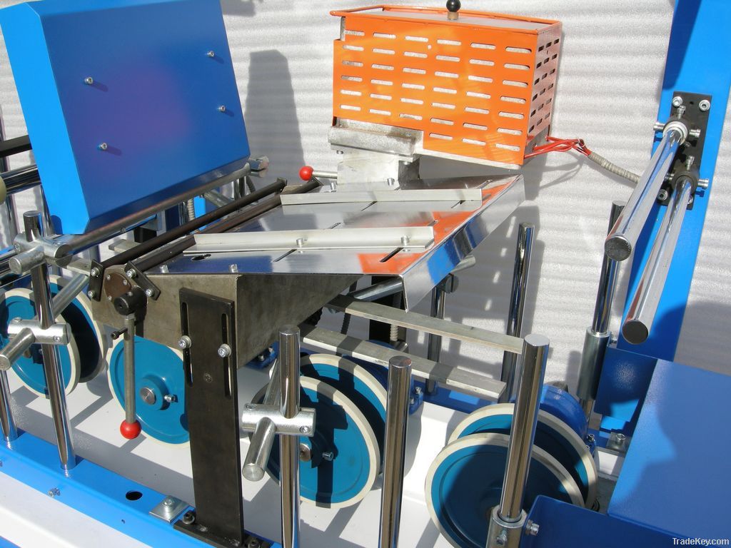 Cold and hot glue prifile wrapping machine