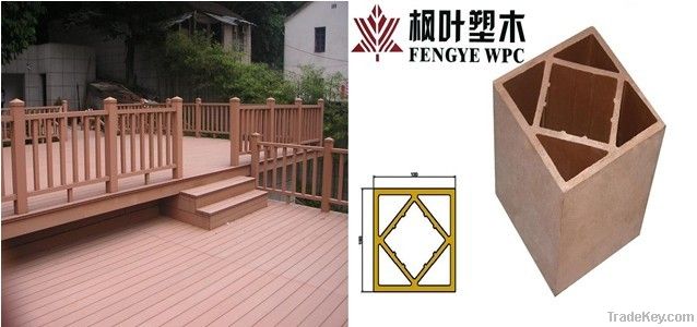 wood plastic composite (wpc )pillar