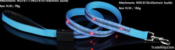 LED lights dog leads