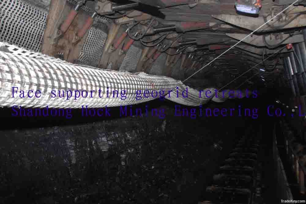 high strength flame resistant mining geogrid