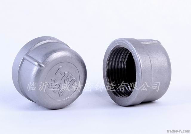 Stainless steel screwed Round Cap