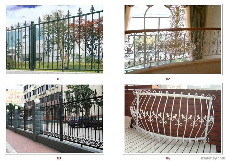 High quality wrough iron fence in store(Manufacture)