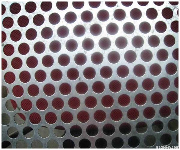 Silver high quality hot-dipped galvanized punching net with reasonable