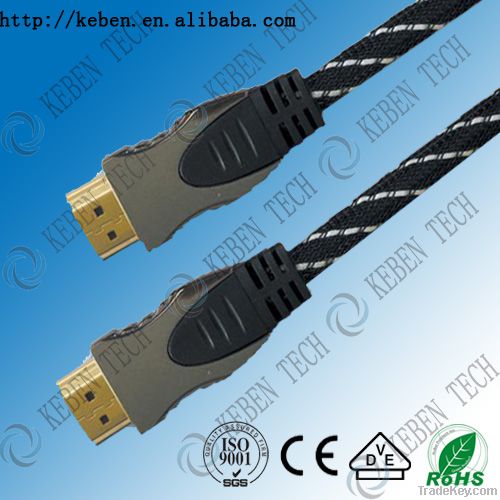 1.4V 24K gold plated 10m hdmi cable for LCD