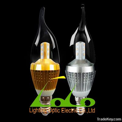 Enegy savingE14 E27 flame tip Led candle bulb/led chandelierlamp