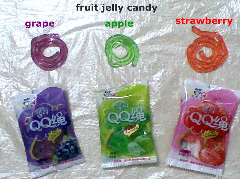 line shape jelly candy/pudding assorted flavor