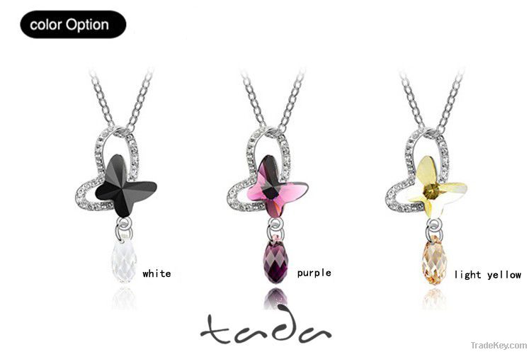 Rain butterfly series Austria  crystal necklace